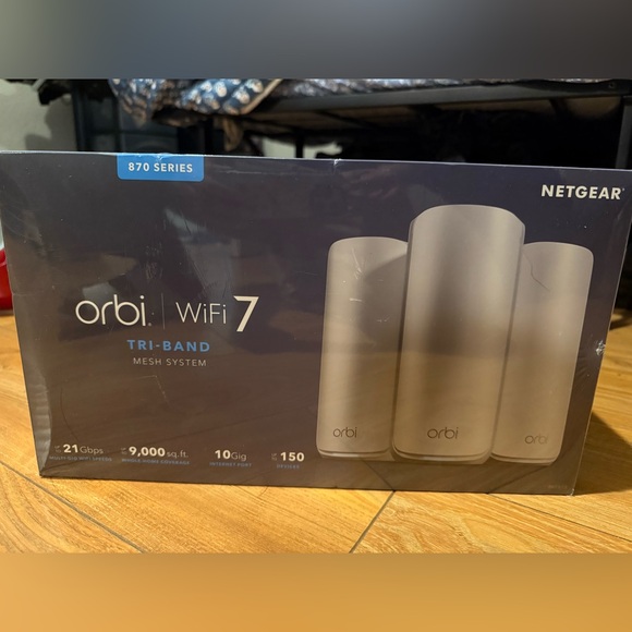 Netgear Orbi WiFi 7 Tri-Band Mesh System - Gray - Picture 1 of 3